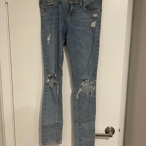 Carmar high waist ripped jeans